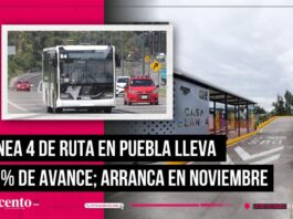 Línea 4 de RUTA lleva avance del 55%, en esta fecha inicia operación