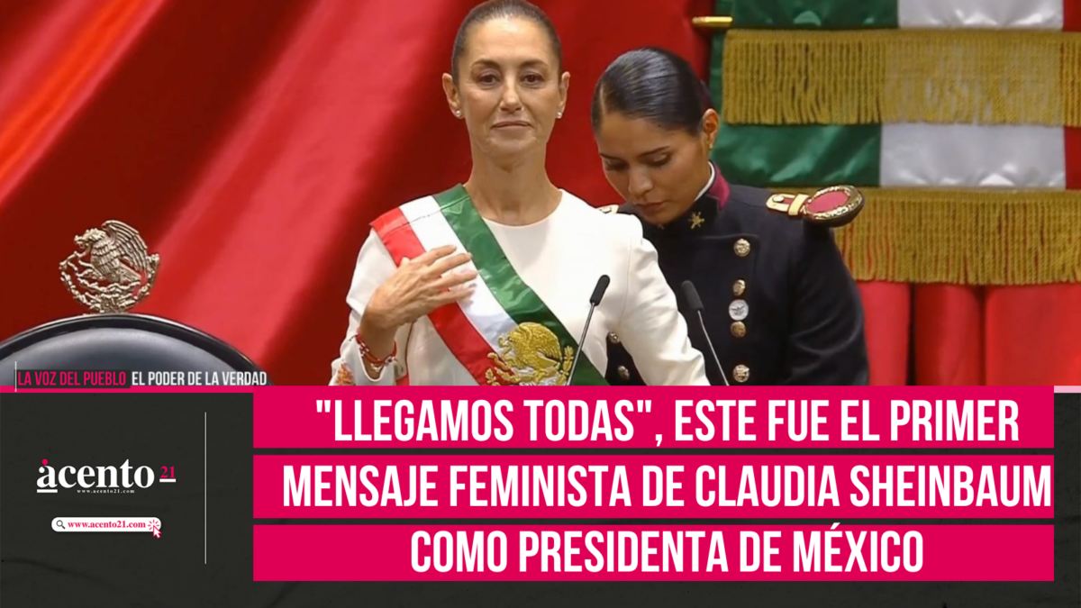 Llegamos todas, este fue el primer mensaje feminista de Claudia Sheinbaum como presidenta de México