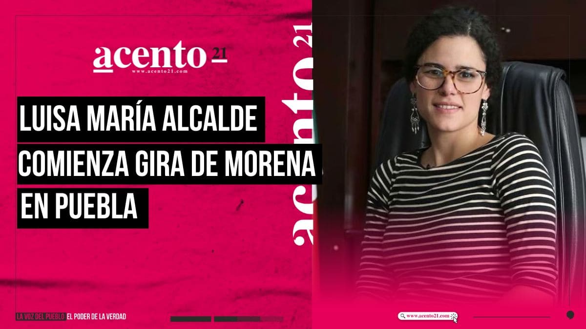 Luisa María Alcalde inicia gira de Morena en Puebla