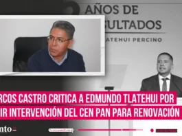 Marcos Castro critica a Edmundo Tlatehui por pedir intervención del CEN PAN para renovación