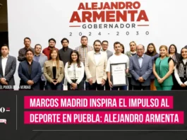 Marcos Madrid inspira el impulso al deporte en Puebla Alejandro Armenta