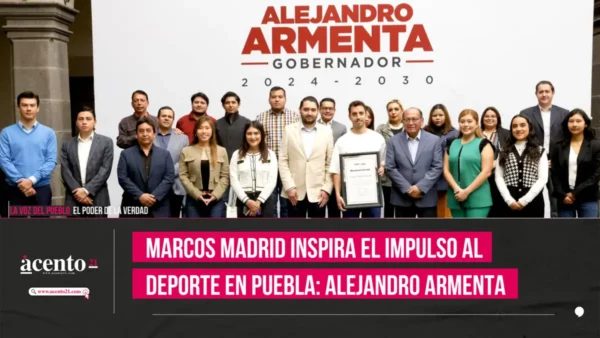 Marcos Madrid inspira el impulso al deporte en Puebla Alejandro Armenta