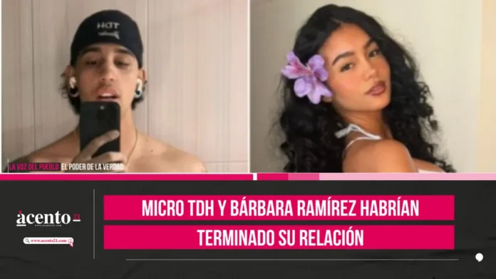 Micro TDH y Bárbara Ramírez habrían terminado su relación