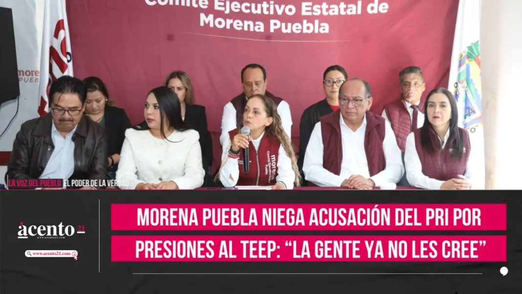 Morena Puebla niega acusación del PRI por presiones al TEEP