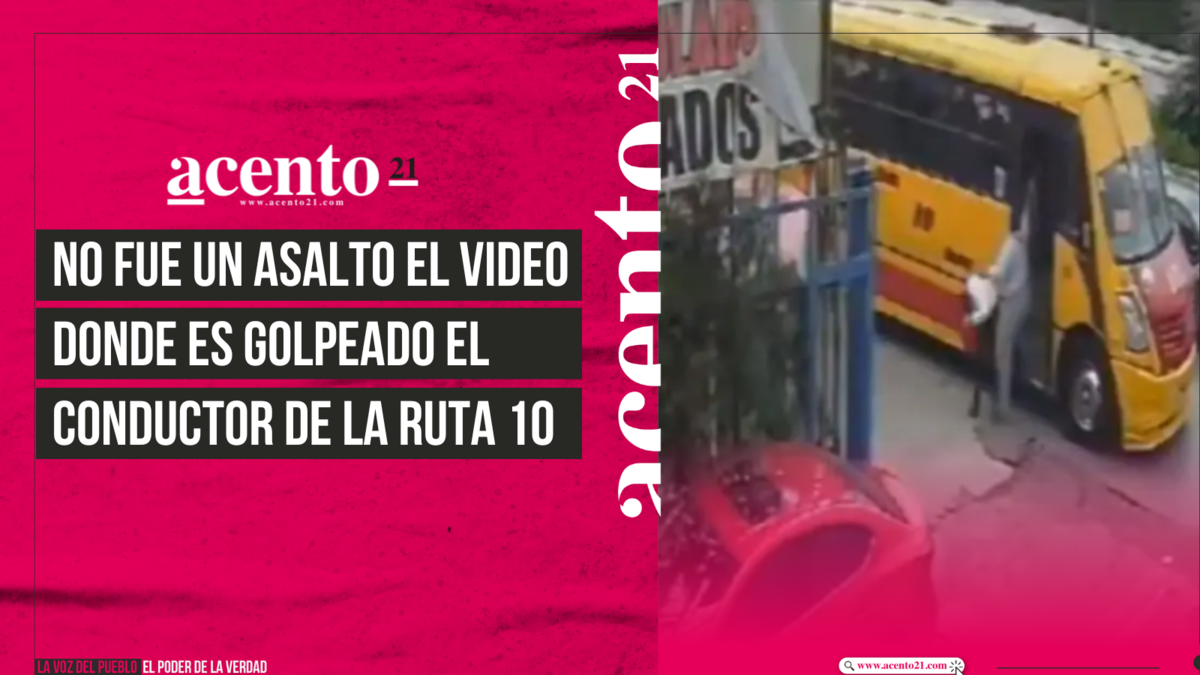 No fue un asalto el video donde es golpeado el conductor de la ruta 10, fue por conflictos viales con otros choferes