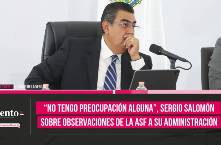 “No tengo preocupación alguna”, Sergio Salomón sobre observaciones de la ASF a su administración