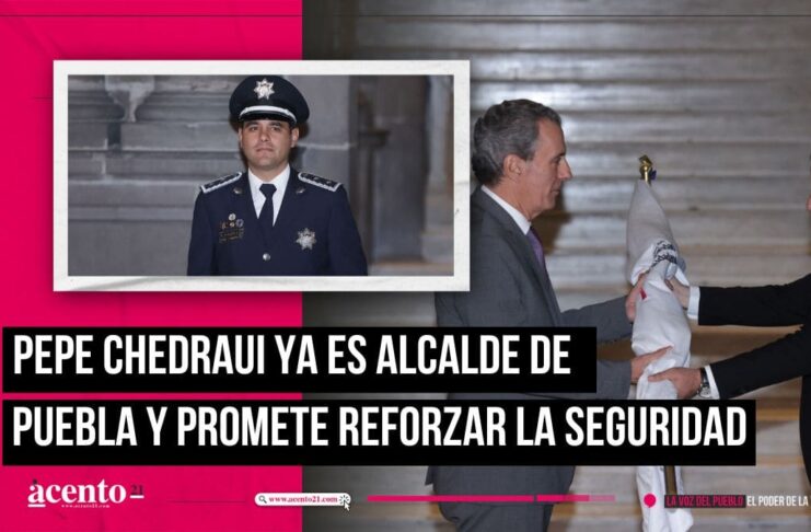 Pepe Chedraui ya es alcalde de Puebla y promete reforzar la seguridad