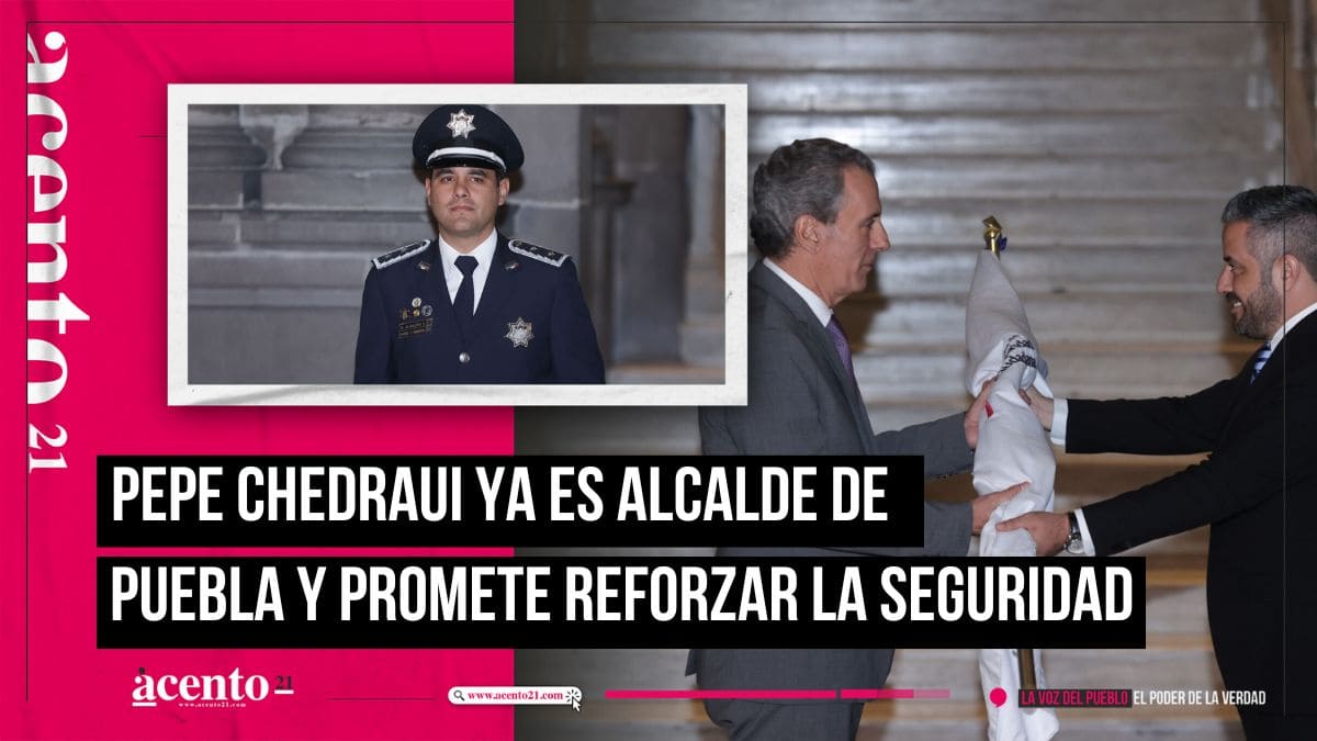 Pepe Chedraui ya es alcalde de Puebla y promete reforzar la seguridad