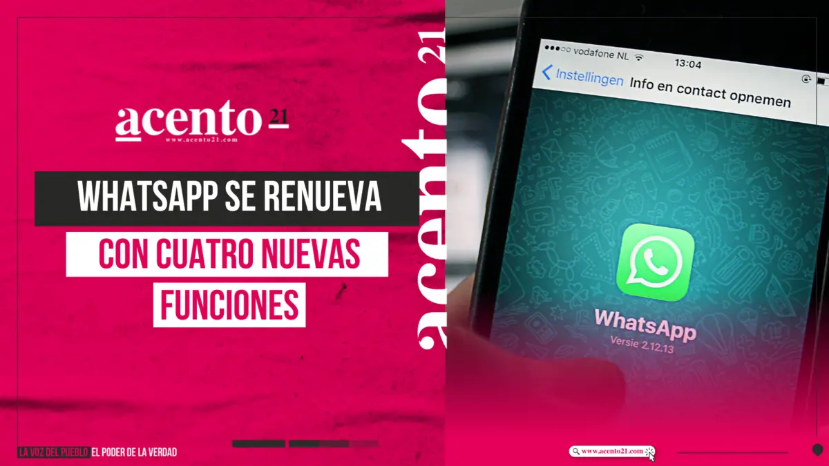 Conoce las cuatro nuevas funciones de WhatsApp