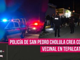 Policía de San Pedro Cholula integra comité de vecino vigílate en Tepalcatepec