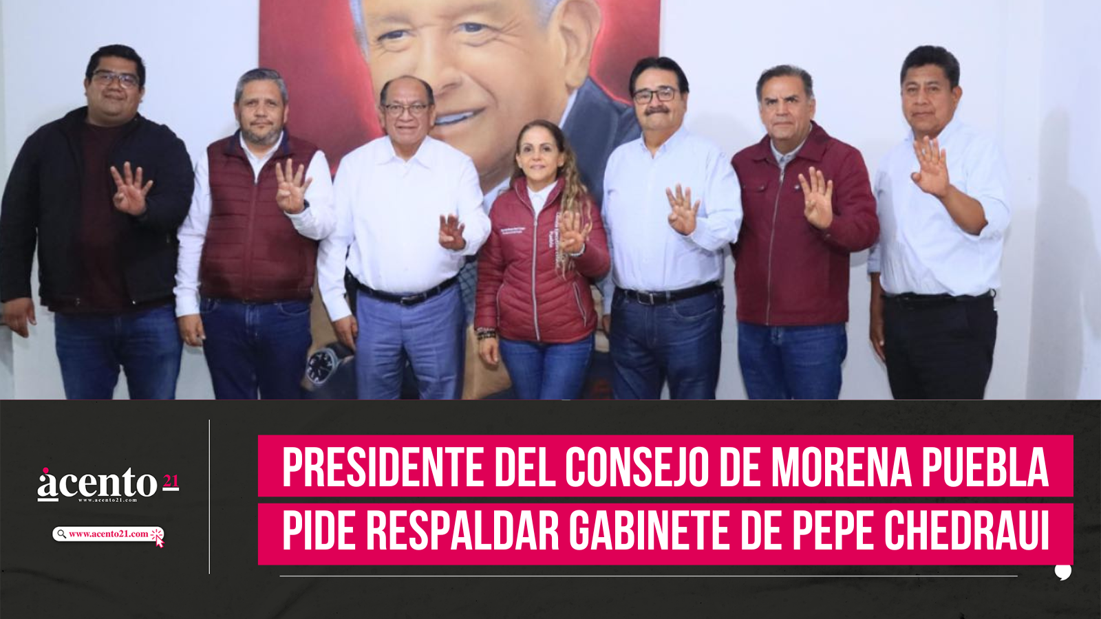 Presidente del Consejo de Morena Puebla pide respaldar gabinete de Pepe Chedraui