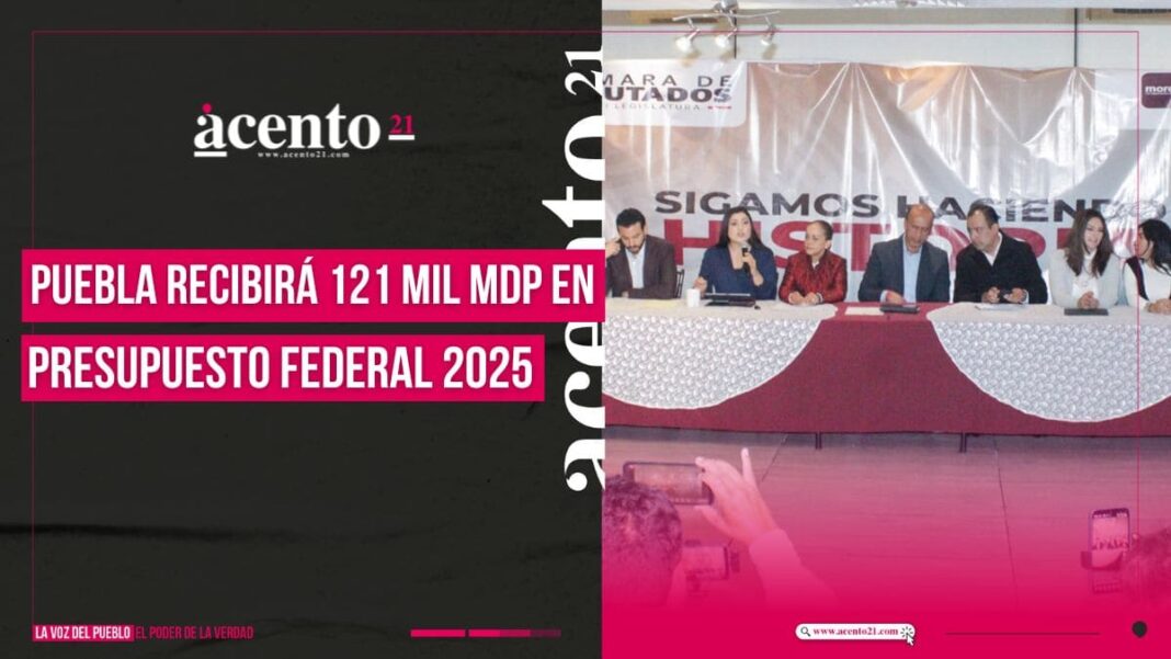 Presupuesto de Federación para Puebla superará los 121 mil mdp