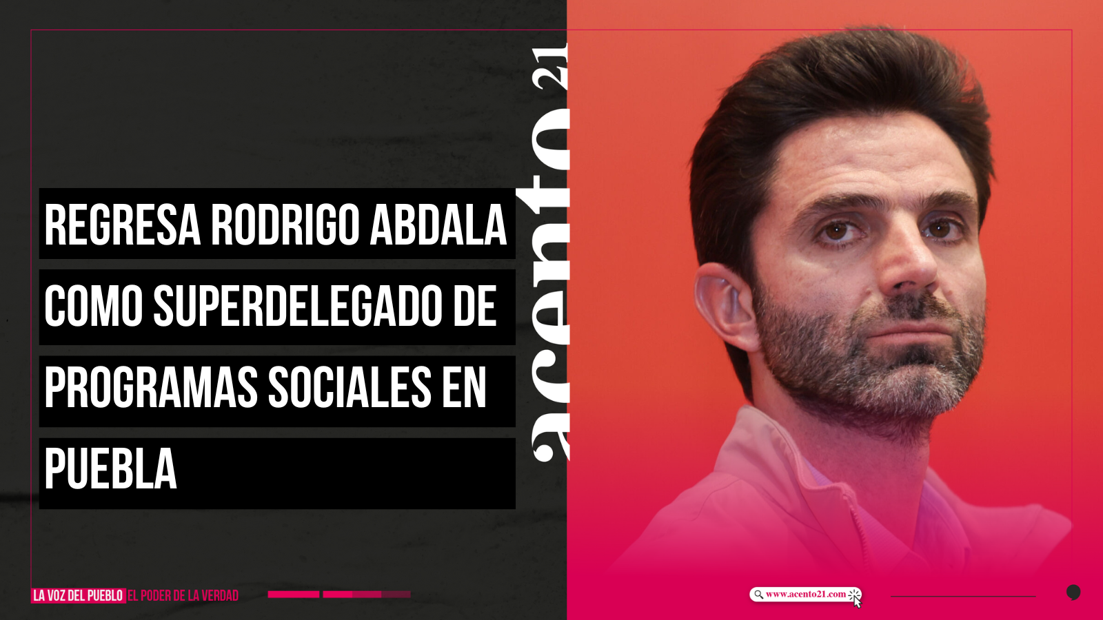 Regresa Rodrigo Abdala como superdelegado de programas sociales en Puebla