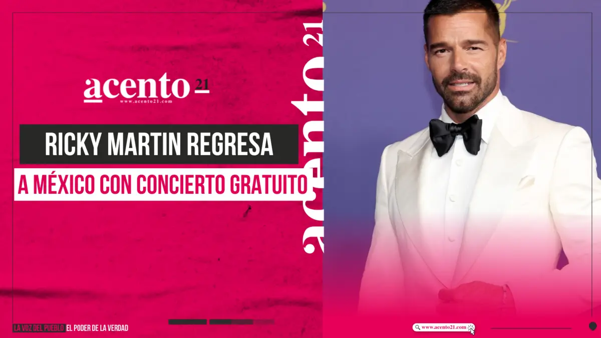 Ricky Martin regresa a México con un concierto gratuito