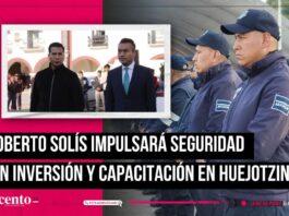 Roberto Solís refuerza la estrategia de seguridad con inversión y capacitación en Huejotzingo