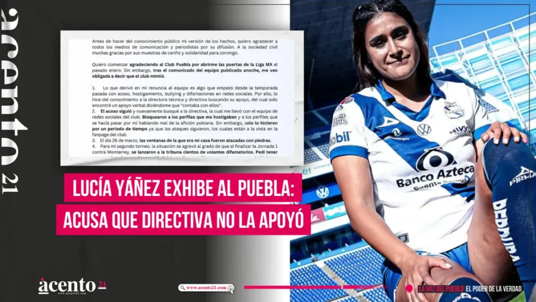 Lucía Yáñez exhibe al Puebla: Acusa que directiva no la apoyo