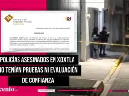 Policías asesinados en Xoxtla no tenían pruebas ni evaluación de confianza