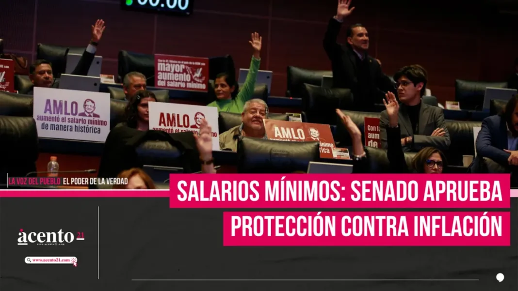 Salarios mínimos: Senado aprueba protección contra inflación