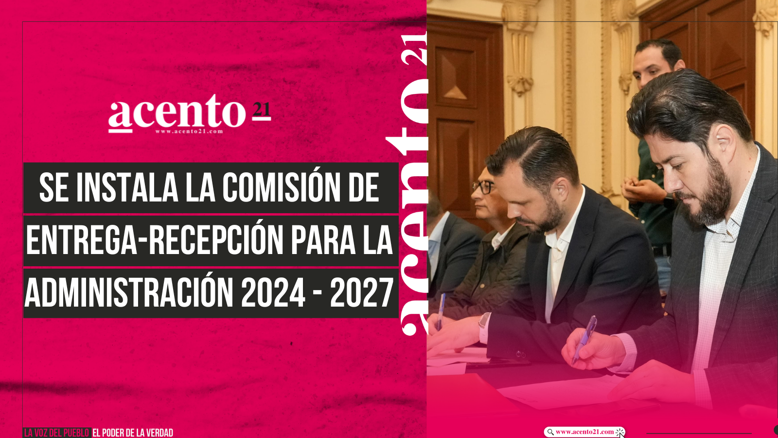 Se instala la comisión de entrega-recepción para la administración 2024 - 2027