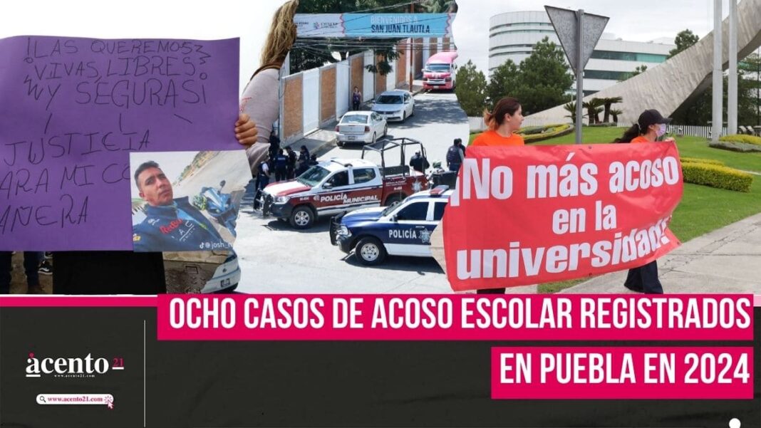 Se registran ocho casos de acoso escolar en Puebla en lo que va del 2024