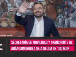 Secretaría de Movilidad y Transporte de Adán Domínguez deja deuda de 100 mdp