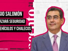 Sergio Salomón dejará chalecos, vehículos, equipos antimotín y uniformes para seguridad pública