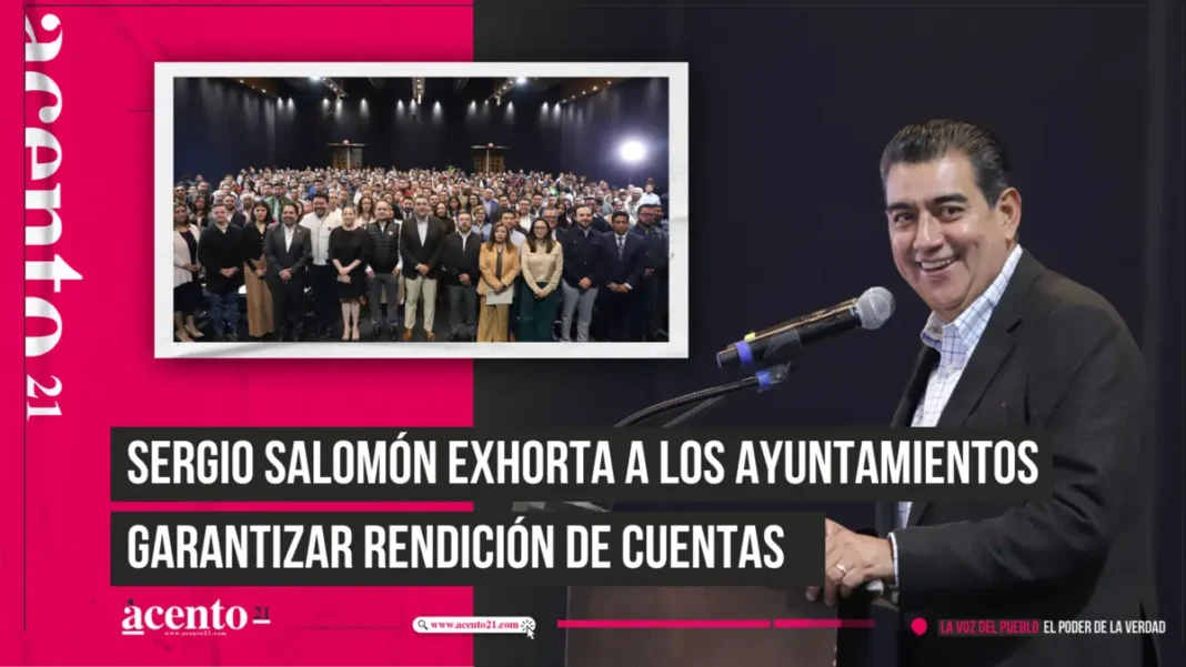 Sergio Salomón exhorta a los ayuntamientos garantizar rendición de cuentas