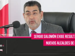 Sergio Salomón exige resultados a nuevos alcaldes de Puebla