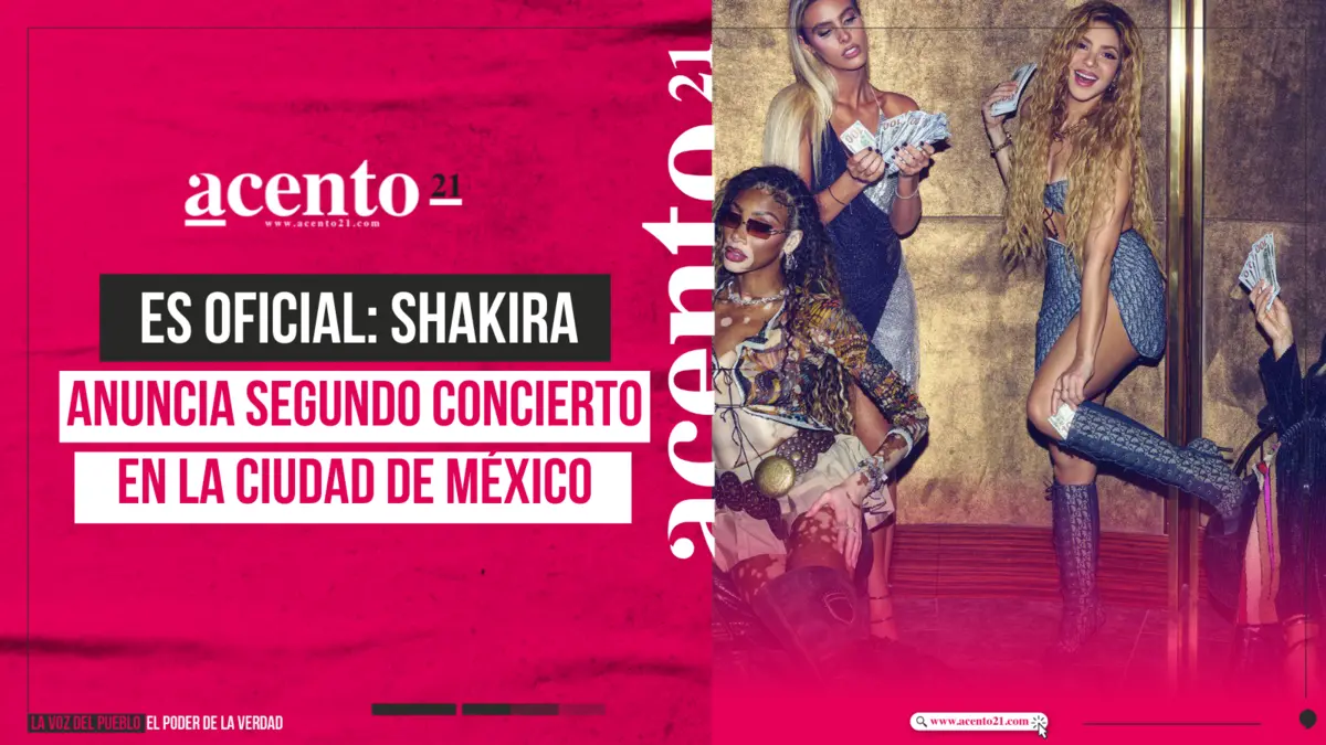 Oficial: Shakira anuncia segundo concierto en la CDMX