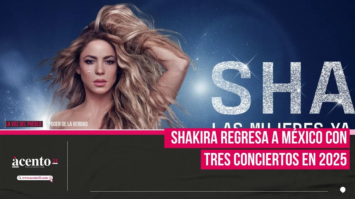 Shakira regresa a México con tres conciertos en 2025