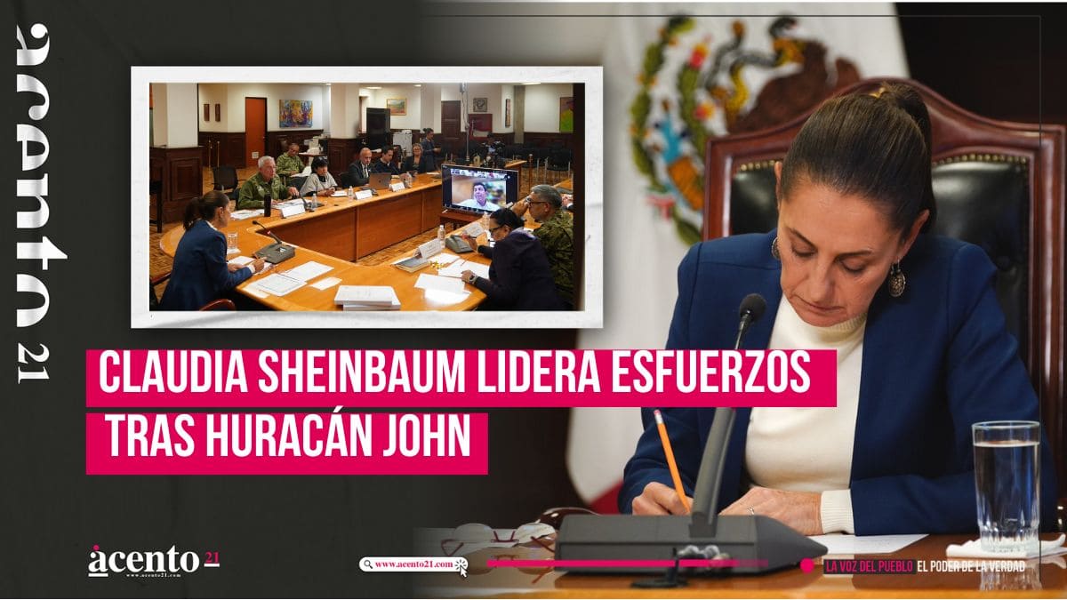 Sheinbaum coordina recuperación tras huracán John en Guerrero y Oaxaca