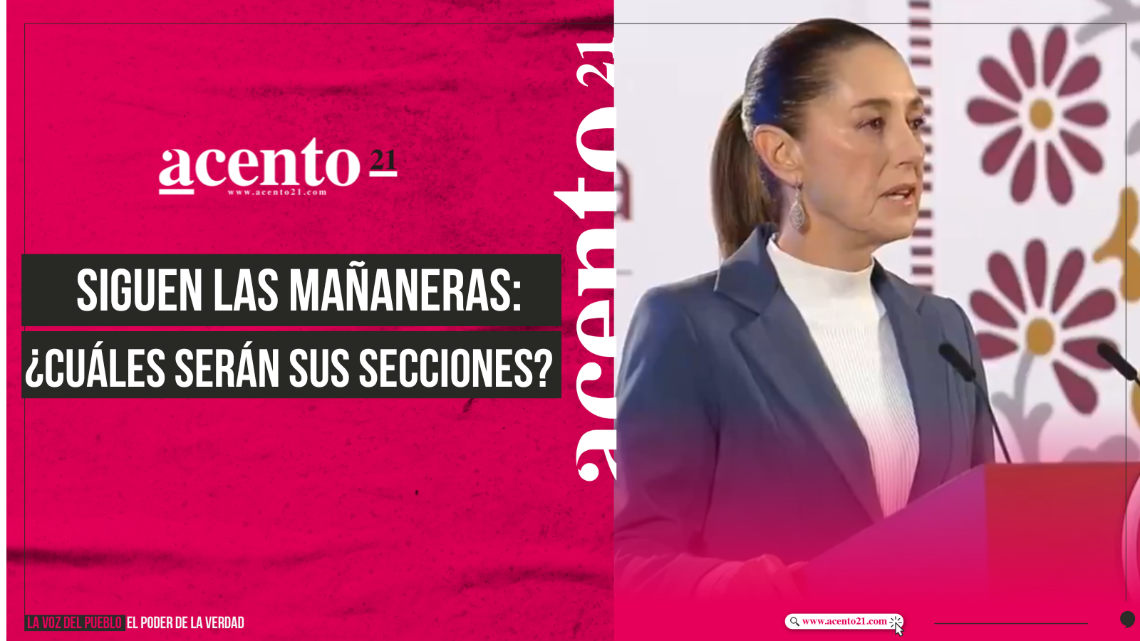 Siguen las mañaneras ¿Cuáles serán sus secciones