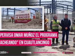 Supervisa Omar Muñoz trabajos del programa “BacheAndo”