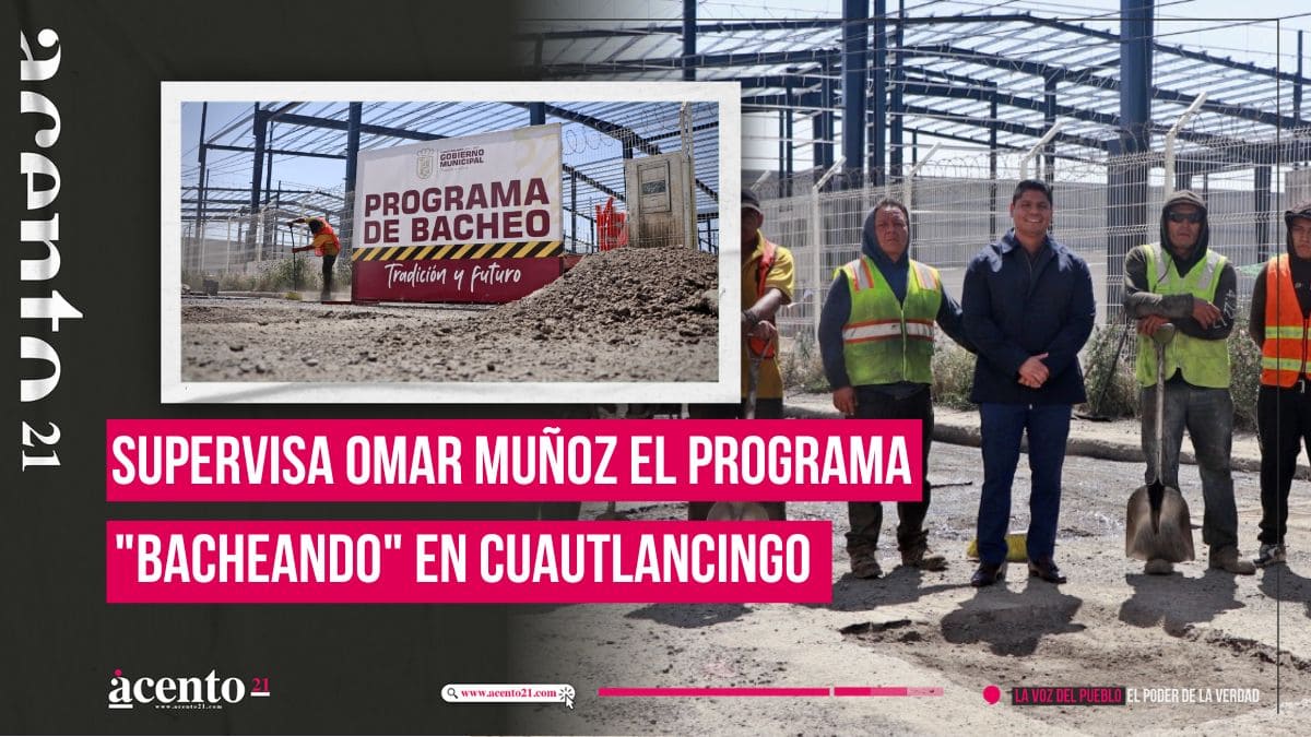 Supervisa Omar Muñoz trabajos del programa “BacheAndo”