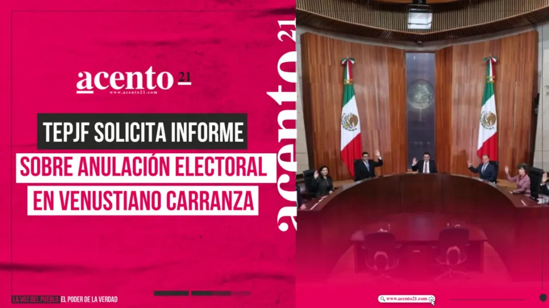 TEPJF solicita informe sobre anulación electoral en Venustiano Carranza