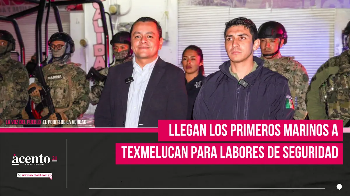 Llegan los primeros marinos a Texmelucan para labores de seguridad