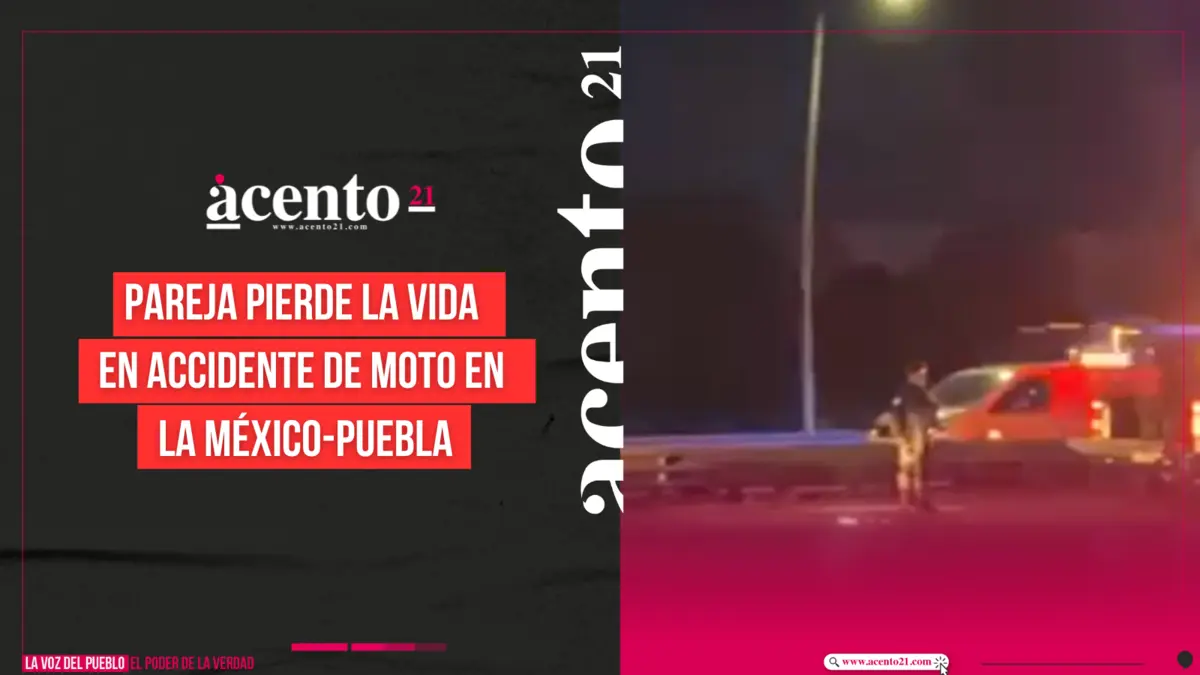 Pareja pierde la vida en accidente de moto en la México-Puebla