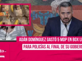 Adán Domínguez gastó 5 mdp en box lunch para policías al final de su gobierno