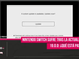 Nintendo Switch sufre tras la actualización 19.0.0: ¿Qué está pasando?