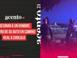 Asesinan a un hombre dentro de su auto en Camino Real a Cholula