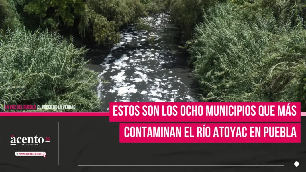 Estos son los ocho municipios que más contaminan el Río Atoyac en Puebla