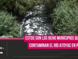 Estos son los ocho municipios que más contaminan el Río Atoyac en Puebla