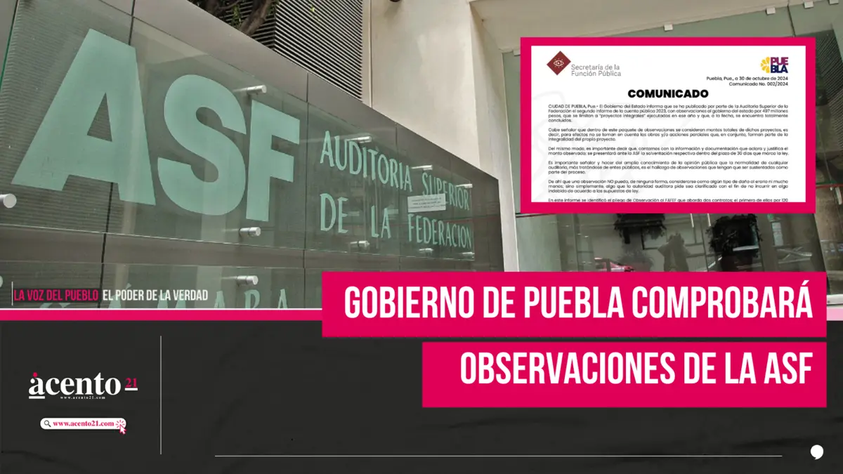 Gobierno de Puebla comprobará observaciones de la ASF