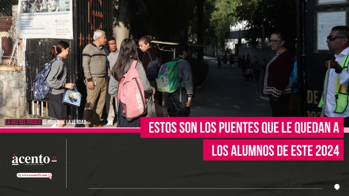 Estos son los puentes que le quedan a los alumnos de este 2024