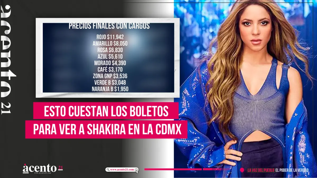 Esto cuestan los boletos para ver a Shakira en la CDMX