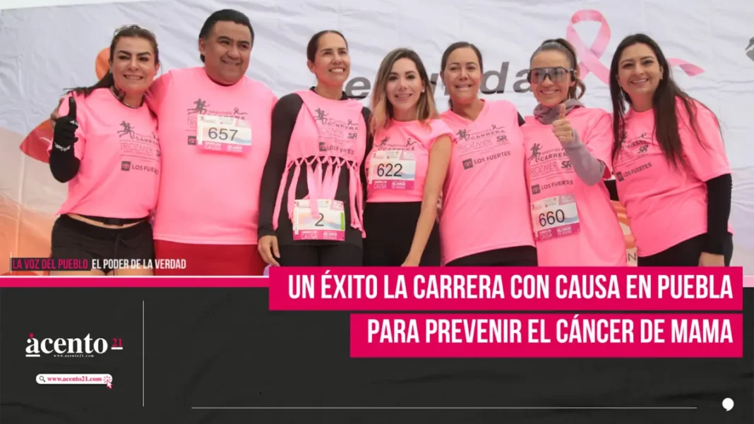 Un éxito la carrera con causa en Puebla para prevenir el cáncer de mama