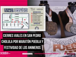 Cierres viales en San Pedro Cholula por Maratón Puebla y Festividad de Los Animeros