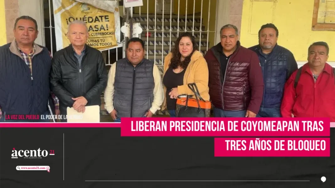 Liberan presidencia de Coyomeapan tras tres años de bloqueo