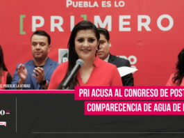 PRI acusa al Congreso de postergar comparecencia de Agua de Puebla