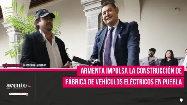 Armenta impulsa la construcción de fábrica de vehículos eléctricos en Puebla